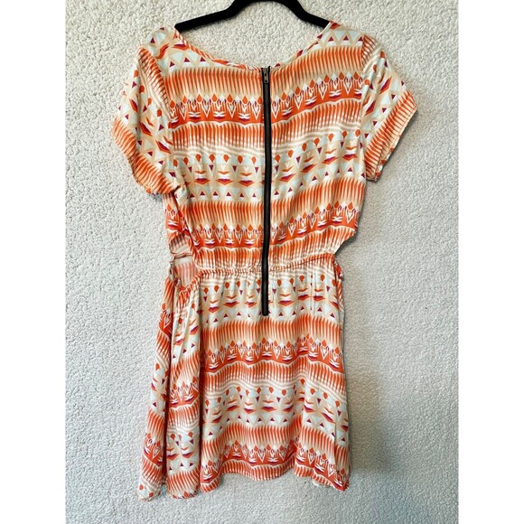 Volcom Quincy Davis Mini Dress Size L Aztec Lightweight - Picture 8 of 12
